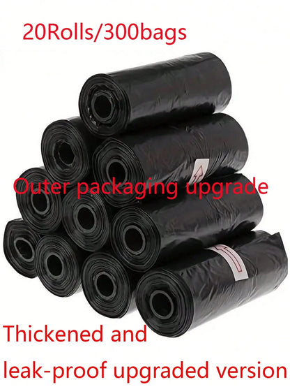 5/10/20/50 Rolls Thickened Leak-Proof Dog Poop Bags, Small Dog/Cat Pooper Scooper Bags, Outdoor Cleaning