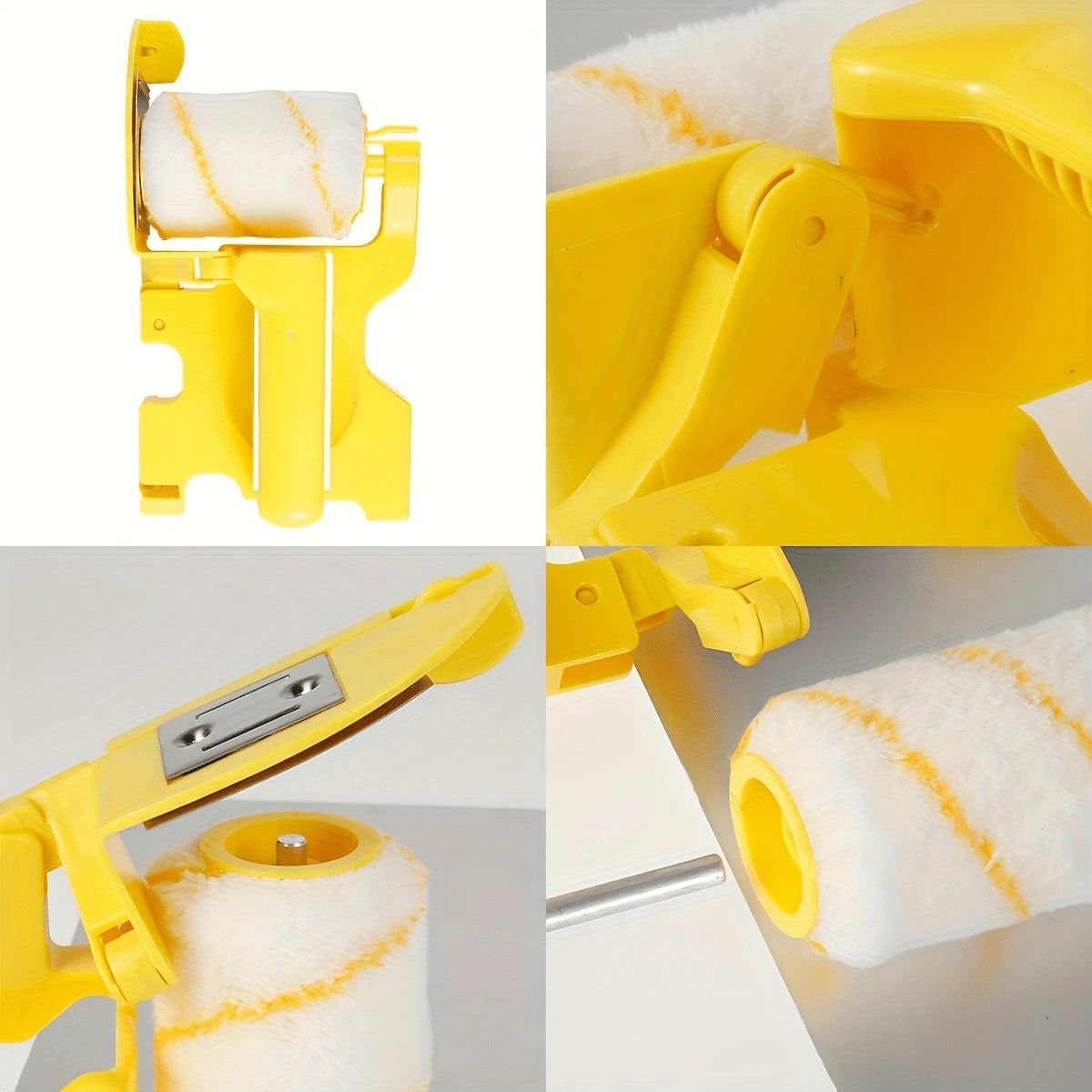 5/2/1pc, Multi-Functional Paint Edge Roller Brush Tool Set- Adjustable Angle, Clear Lines, Even Application. Includes Roller Brush And Bristle Brush Accessories. Suitable For Indoor And Outdoor Wall
