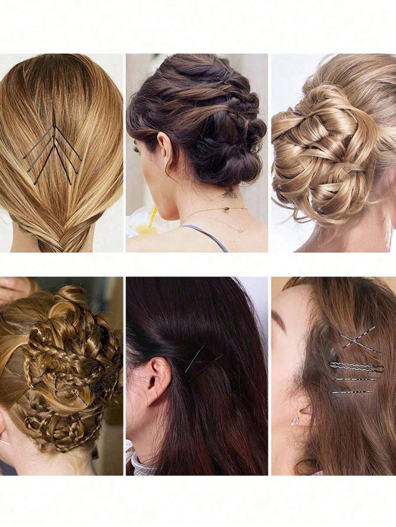 5/50/100/150/200pcs Women's Black Hair Clips, Side Clips, Hairpins, U-Shaped Hairpins, Steel Clip Accessories, Everyday Wear