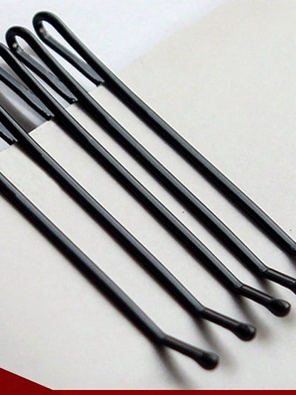 5/50/100/150/200pcs Women's Black Hair Clips, Side Clips, Hairpins, U-Shaped Hairpins, Steel Clip Accessories, Everyday Wear