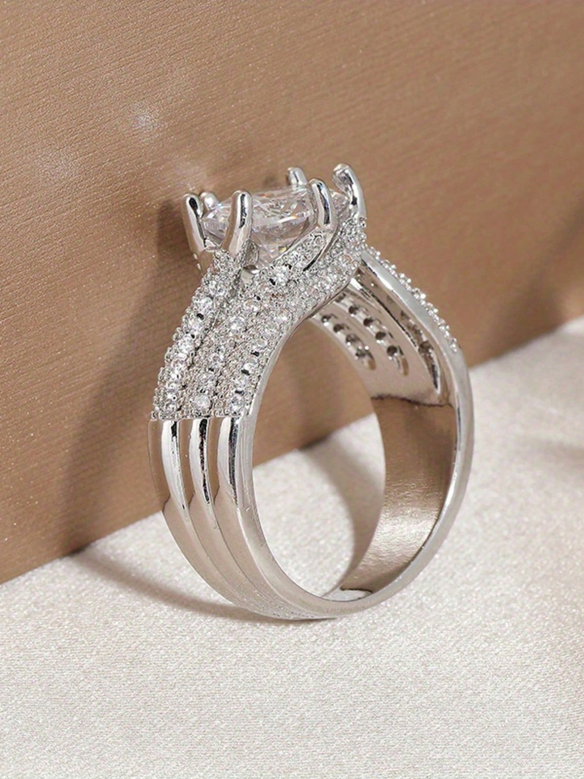 5 Carat Luxury Moissanite 925 Sterling Silver Ring, Full Moissanite Stone, Anniversary, Birthday, Wedding, Engagement Gift