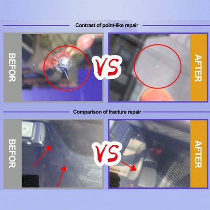 5-Pack Glass Repair Fluid Car Windshield Resin Crack Kit Crack Tools 9J6I
