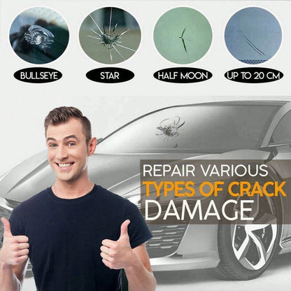 5-Pack Glass Repair Fluid Car Windshield Resin Crack Kit Crack Tools 9J6I
