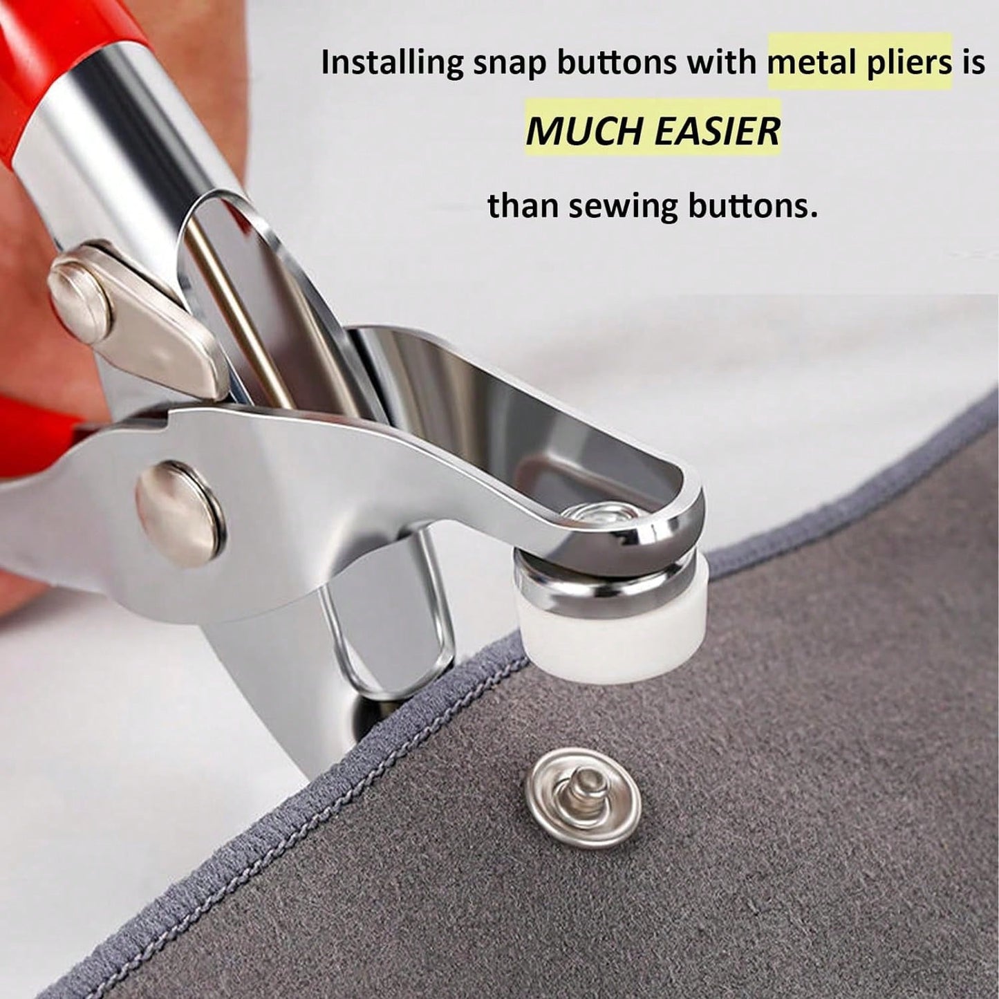 50/100/200pcs Colorful Solid & Hollow Snap Buttons, Stainless Steel Pliers Snap Fastener Kit, Suitable For Crafts, Sewing, Handmade, Clothing, Pants, Bibs, Hats, Shoes, Umbrellas, Sewing Beginner Inst