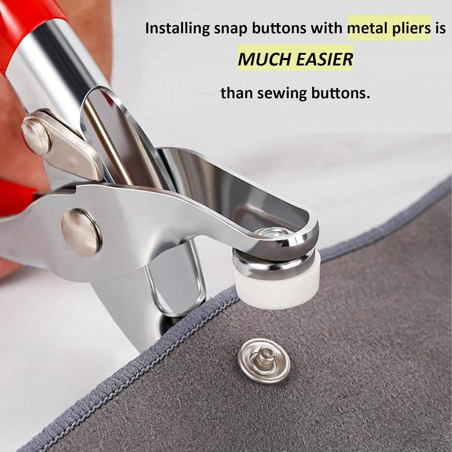 50/100/200pcs Colorful Solid & Hollow Snap Buttons, Stainless Steel Pliers Snap Fastener Kit, Suitable For Crafts, Sewing, Handmade, Clothing, Pants, Bibs, Hats, Shoes, Umbrellas, Sewing Beginner Inst