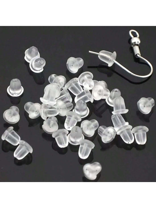 50~500pcs Earring Hooded Earring Back Scrunchie Accessory 5mm Women's Fashion Earrings