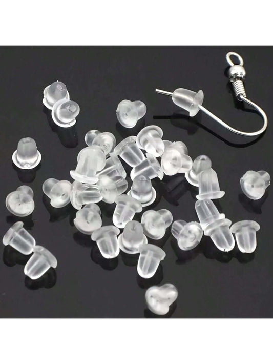 50~500pcs Earring Hooded Earring Back Scrunchie Accessory 5mm Women's Fashion Earrings
