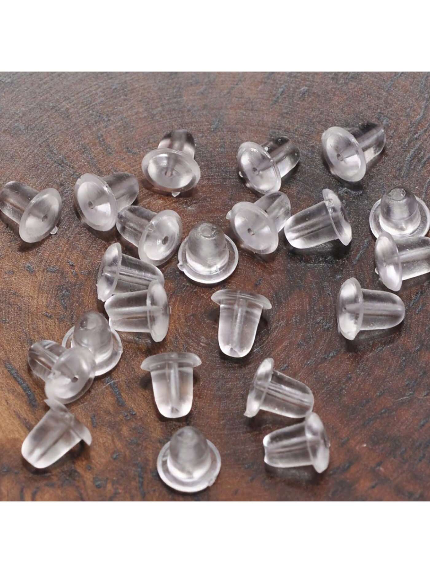 50~500pcs Earring Hooded Earring Back Scrunchie Accessory 5mm Women's Fashion Earrings