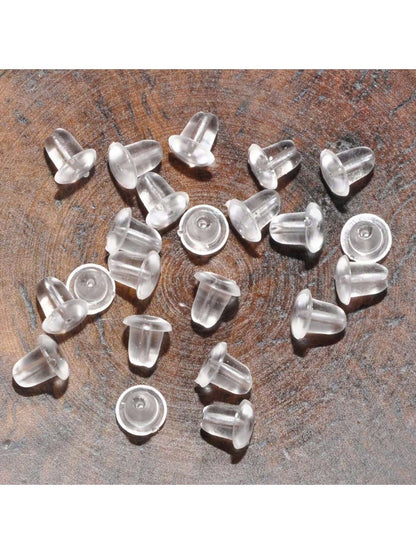 50~500pcs Earring Hooded Earring Back Scrunchie Accessory 5mm Women's Fashion Earrings