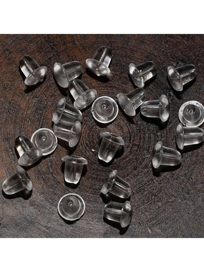50~500pcs Earring Hooded Earring Back Scrunchie Accessory 5mm Women's Fashion Earrings