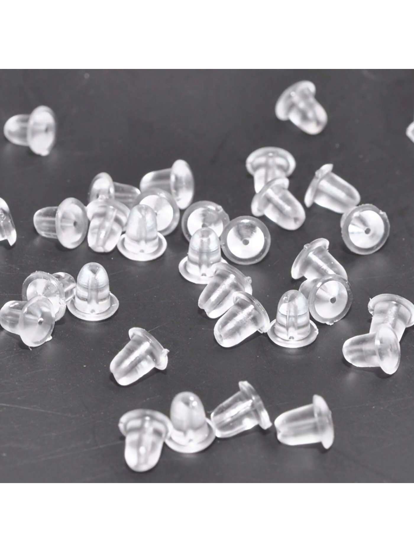 50~500pcs Earring Hooded Earring Back Scrunchie Accessory 5mm Women's Fashion Earrings