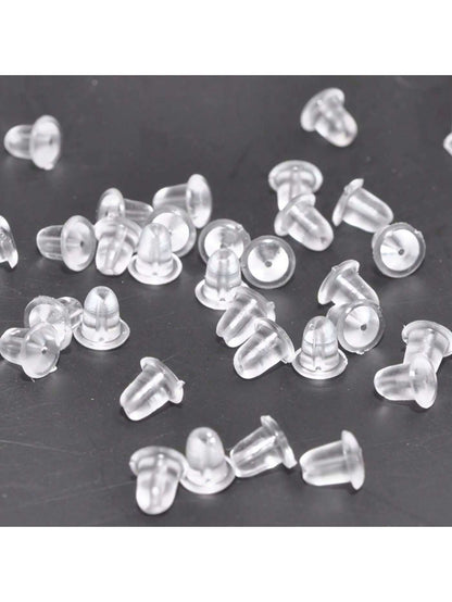 50~500pcs Earring Hooded Earring Back Scrunchie Accessory 5mm Women's Fashion Earrings