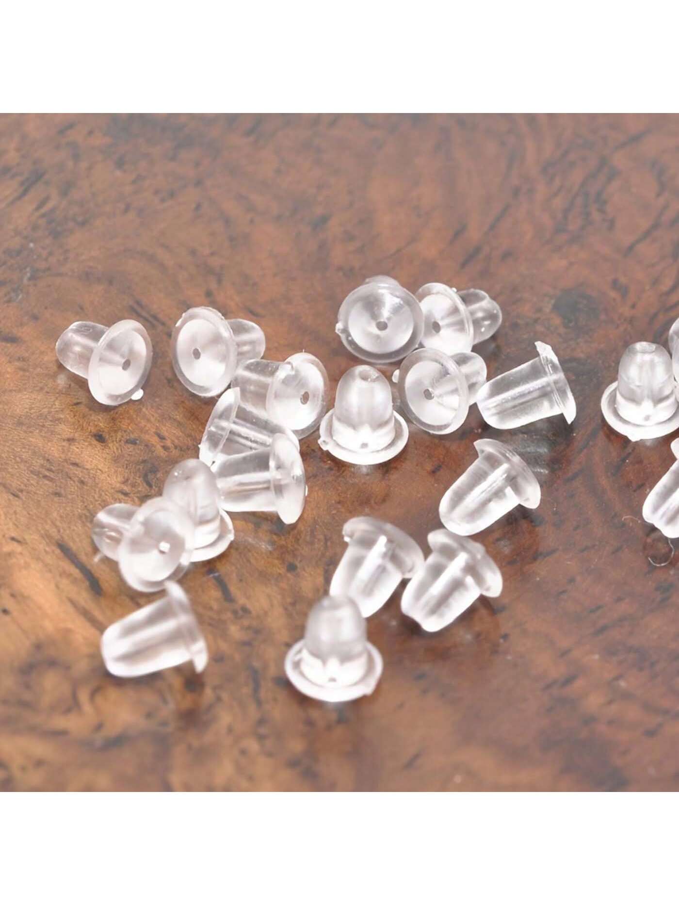 50~500pcs Earring Hooded Earring Back Scrunchie Accessory 5mm Women's Fashion Earrings