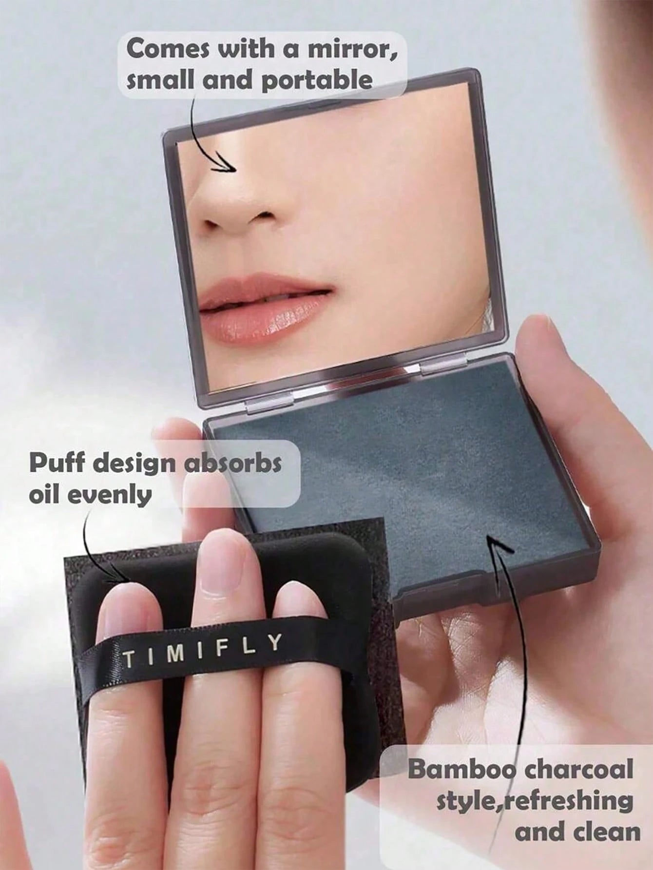 500/200/100pcs Portable Oil Absorbing Sheets, Suitable For Oily Skin, 3-In-1 Design With Mirror. Lightweight And Easy To Carry, Perfect For Daily Use. Essential For Beauty, Skincare, Self-Care, Facial