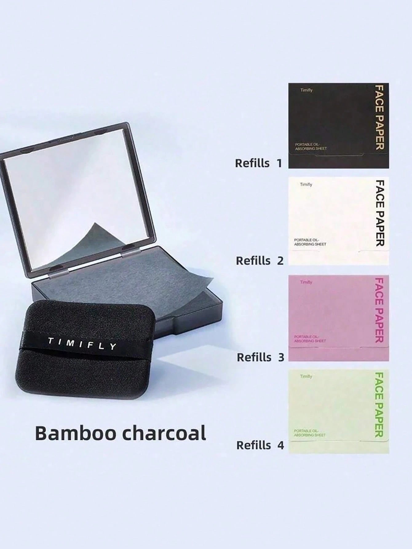 500/200/100pcs Portable Oil Absorbing Sheets, Suitable For Oily Skin, 3-In-1 Design With Mirror. Lightweight And Easy To Carry, Perfect For Daily Use. Essential For Beauty, Skincare, Self-Care, Facial