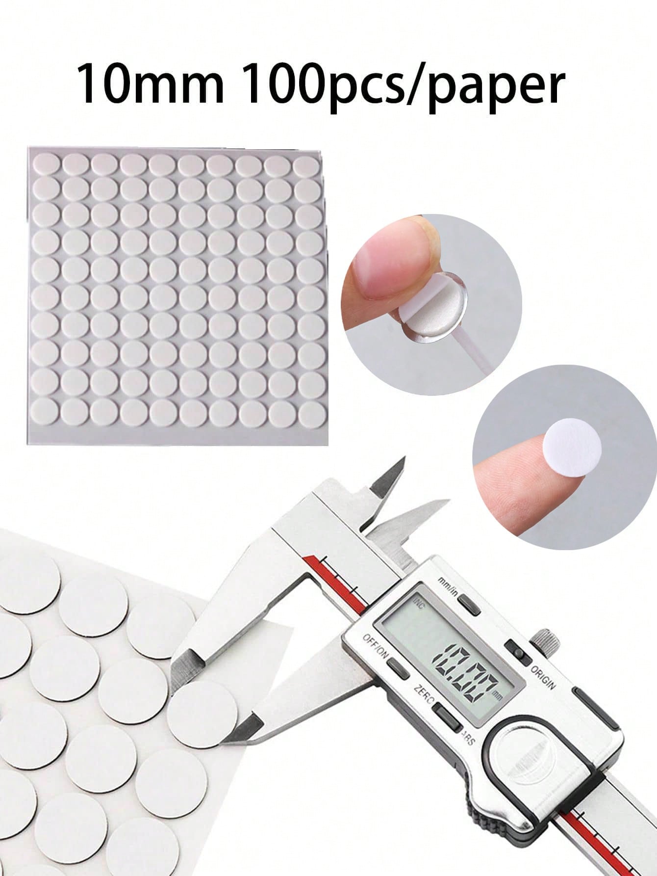 500pcs 10mm Candle Wick Stickers, Heat Resistant Double-Sided Adhesive Stickers For Candle Making, DIY Crafts