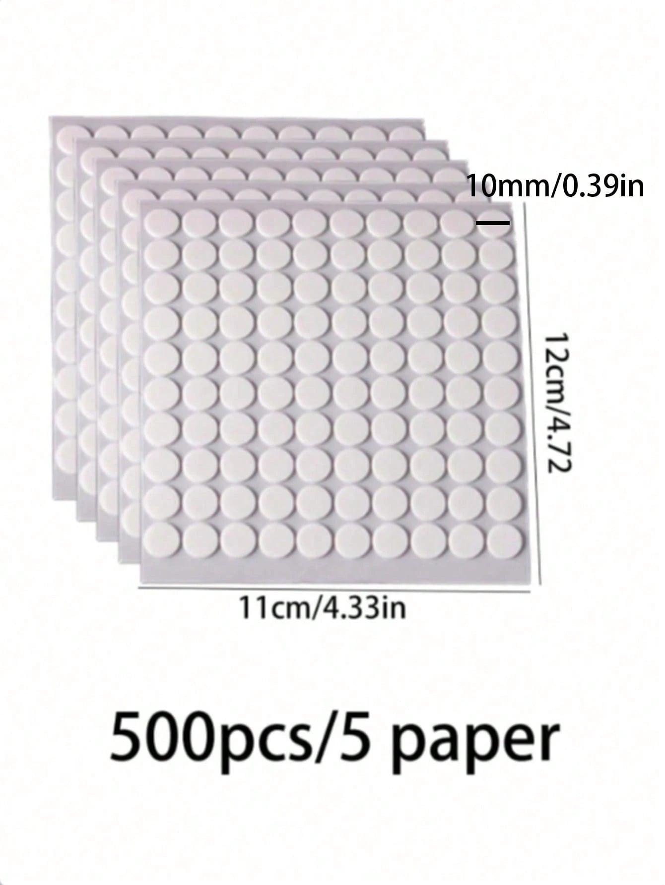500pcs 10mm Candle Wick Stickers, Heat Resistant Double-Sided Adhesive Stickers For Candle Making, DIY Crafts