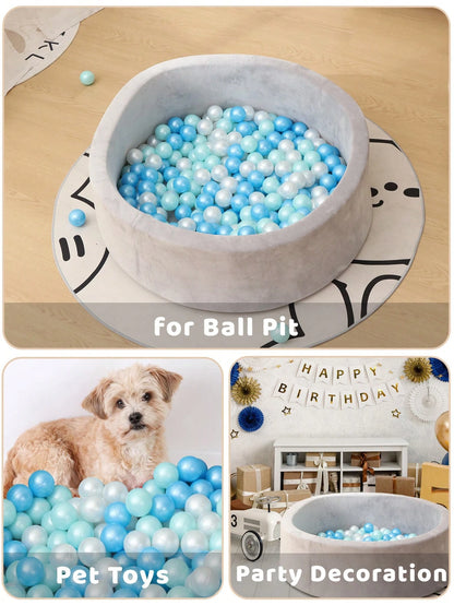50pcs 2.16inch Ball Pit Balls- Perfect For Kids' Pool Parties, Ball Pit Pools, Photo Booth Props, Birthday Christmas Party Decoration, Pet Toys