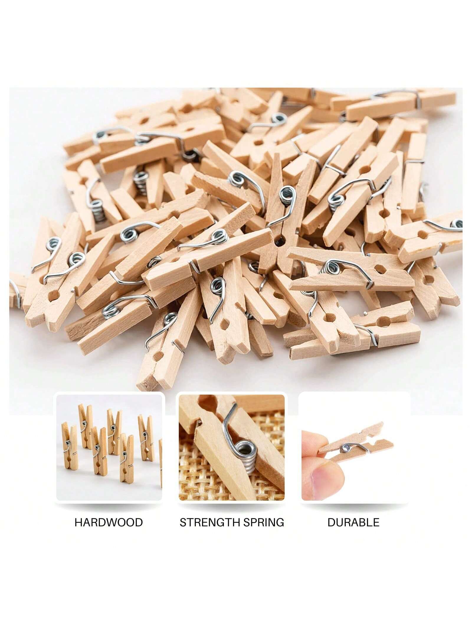 50PCS Baby Shower Clothespins Games Girl Plastic Clothes Pin With Waterproof Bag Mini Pink Pin Bulk 1.18 Inch For Party Decorations, DIY Crafts Gender Reveal Clothespins Baby Shower Clothes Pins Plast