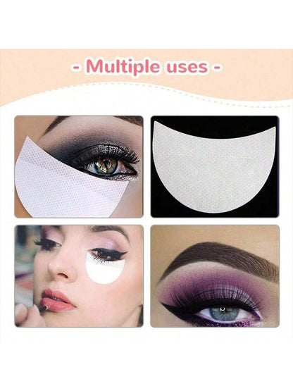 50pcs Eye Liner Pen Cap, Protect Brush Tip From Fraying, Suitable For Eye Shadow Shield, False Eyelash, Makeup Tools