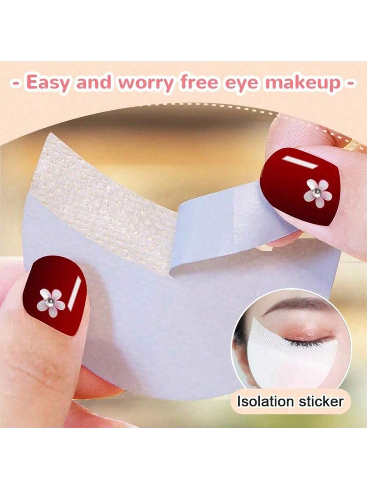 50pcs Eye Liner Pen Cap, Protect Brush Tip From Fraying, Suitable For Eye Shadow Shield, False Eyelash, Makeup Tools