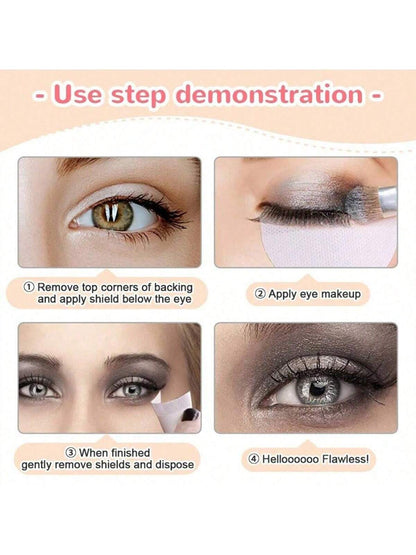 50pcs Eye Liner Pen Cap, Protect Brush Tip From Fraying, Suitable For Eye Shadow Shield, False Eyelash, Makeup Tools