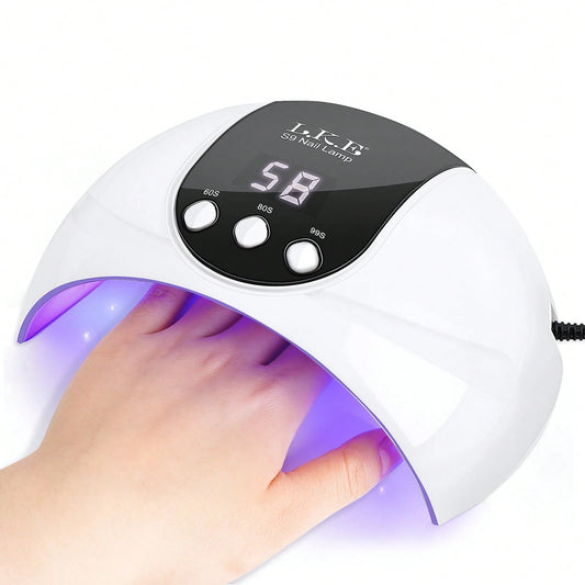 54W UV LED Nail Lamp LKE, 18 Dual Light Beads Infrared Auto Sensor, 3 Timers LCD Screen USB Compact Dryer For Home And Salon, Ideal Graduation Gift, Summer Back To School Dorm Teen Girls Birthday Trav