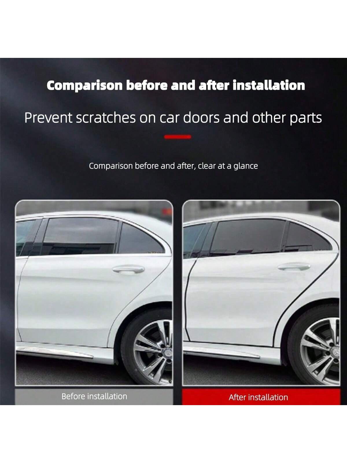 5M U Type Universal Car Door Edge Guards Trim Styling Moulding Protection Strip Anti Scratch Collision Protector Vehicle