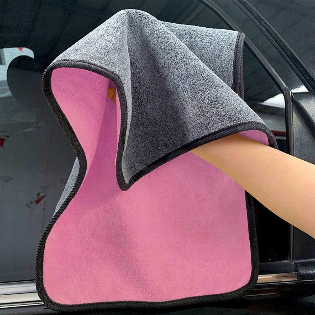 5pcs/3pcs/2pcs/1pc Ultra Soft Microfiber Car Cleaning Towels, Pet Towels, Lint-Free, 400g/Sqm, Super Absorbent, Thick Washable Kitchen Cloths, Suitable For Cleaning Car Windshield, Windows, Dashboard