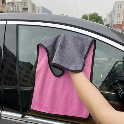 5pcs/3pcs/2pcs/1pc Ultra Soft Microfiber Car Cleaning Towels, Pet Towels, Lint-Free, 400g/Sqm, Super Absorbent, Thick Washable Kitchen Cloths, Suitable For Cleaning Car Windshield, Windows, Dashboard