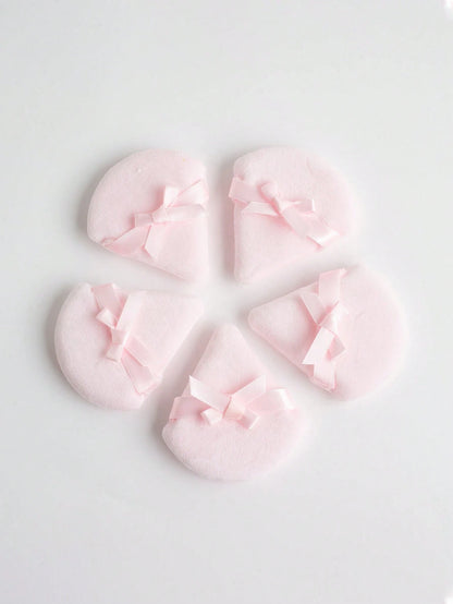5pcs Butterfly Shaped Makeup Sponge Puff, Dual-Sided Fluffy Powder Puff For Home & Makeup Artists (Triangle Shape),Makeup,Cheap,Room Decor,Vanity,Travel,Bedroom,Makeup Accessories,Puff,Makeup Blender