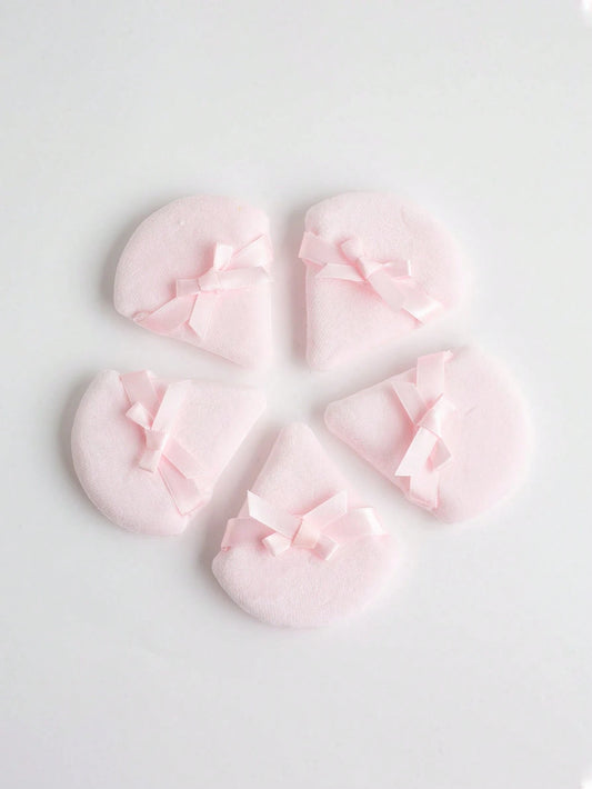 5pcs Butterfly Shaped Makeup Sponge Puff, Dual-Sided Fluffy Powder Puff For Home & Makeup Artists (Triangle Shape),Makeup,Cheap,Room Decor,Vanity,Travel,Bedroom,Makeup Accessories,Puff,Makeup Blender