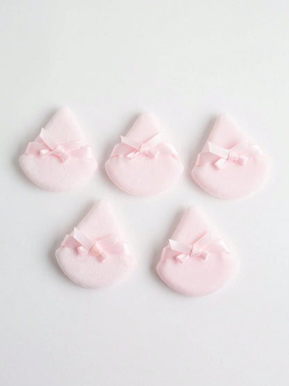 5pcs Butterfly Shaped Makeup Sponge Puff, Dual-Sided Fluffy Powder Puff For Home & Makeup Artists (Triangle Shape),Makeup,Cheap,Room Decor,Vanity,Travel,Bedroom,Makeup Accessories,Puff,Makeup Blender