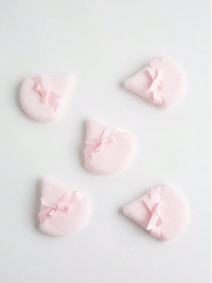 5pcs Butterfly Shaped Makeup Sponge Puff, Dual-Sided Fluffy Powder Puff For Home & Makeup Artists (Triangle Shape),Makeup,Cheap,Room Decor,Vanity,Travel,Bedroom,Makeup Accessories,Puff,Makeup Blender