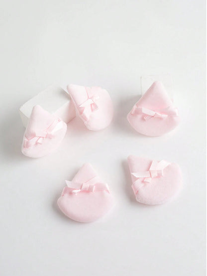 5pcs Butterfly Shaped Makeup Sponge Puff, Dual-Sided Fluffy Powder Puff For Home & Makeup Artists (Triangle Shape),Makeup,Cheap,Room Decor,Vanity,Travel,Bedroom,Makeup Accessories,Puff,Makeup Blender