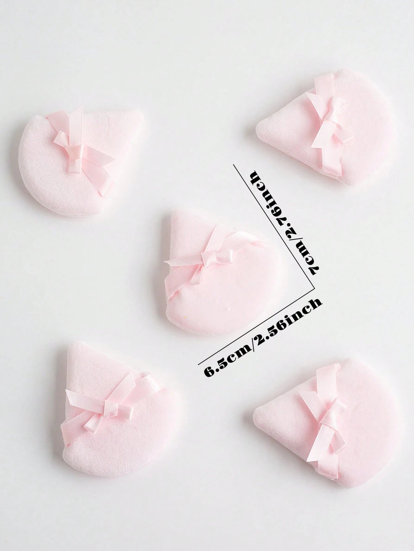5pcs Butterfly Shaped Makeup Sponge Puff, Dual-Sided Fluffy Powder Puff For Home & Makeup Artists (Triangle Shape),Makeup,Cheap,Room Decor,Vanity,Travel,Bedroom,Makeup Accessories,Puff,Makeup Blender