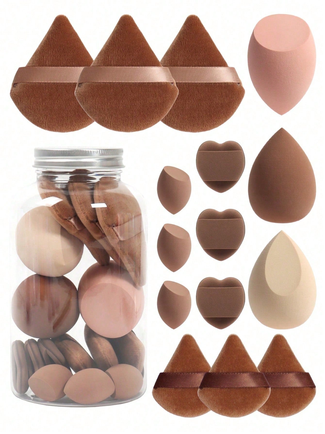 5pcs Different Shaped Makeup Sponges