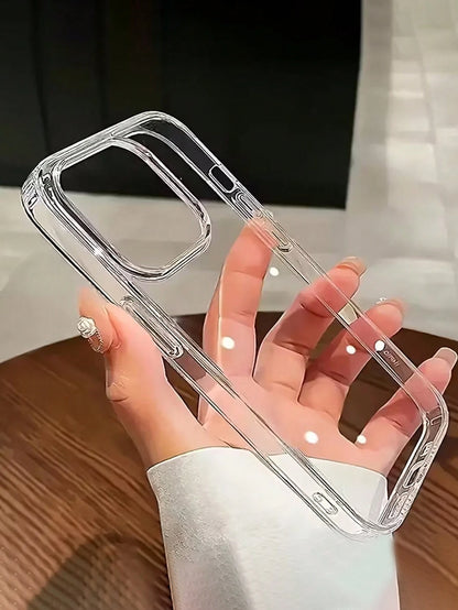 5pcs/Pack TPU Soft Transparent Phone Case Compatible With IPhone 17 16 15 14 13 12 11 Pro Max 17 Air 16 15 14 Plus 13 12 Mini X Xs Max Xr 8 7 Plus Anti-Fall Protective Back Cover Non-Yellowing Phone C