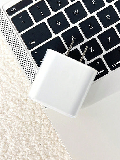 5pcs Transparent Minimalist Charger Protective Covers, Compatible With 18W/20W, Charging Cable Protective Covers, Charging Head Protective Covers, TPU Material Anti-Fouling Anti-Crack Cable Protective