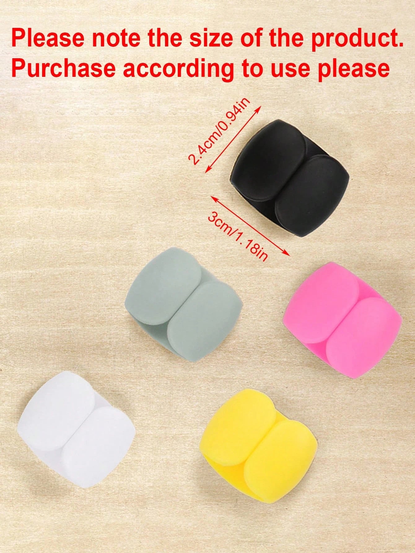 5pcs Travel Data Cable Organizer Clips, Earphone & Charging Cable Winder Holder, Minimalist Multi-Function Cord Wrap