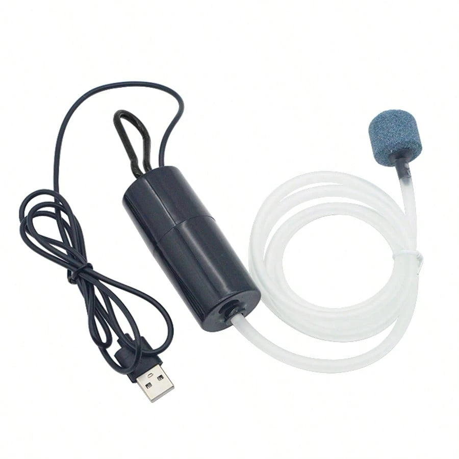 5V 1W USB Quiet Air Pump, Mini Portable Aquarium Oxygenator, Fish Tank Air Compressor Accessories