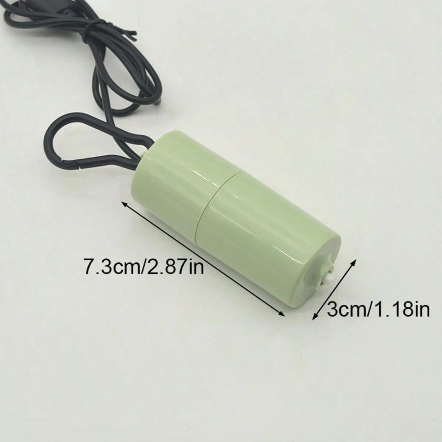 5V 1W USB Quiet Air Pump, Mini Portable Aquarium Oxygenator, Fish Tank Air Compressor Accessories