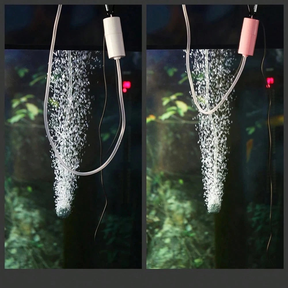 5V 1W USB Quiet Air Pump, Mini Portable Aquarium Oxygenator, Fish Tank Air Compressor Accessories