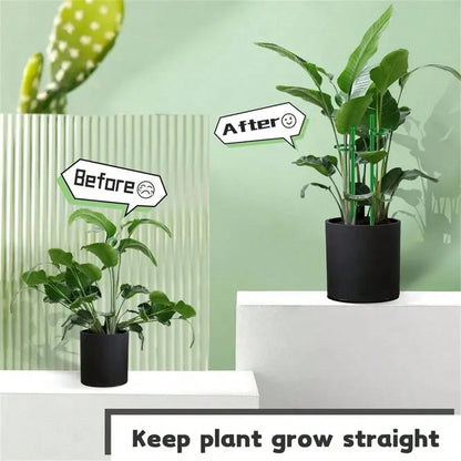 6/10/14/20Pcs Plant Stakes, Green Plant Sticks Support, Plant Support Stakes Suitable For Indoor And Outdoor Plants, Green Plant Stick Support For Potted Tomato Peony Lily Rose And Other Plants Floral