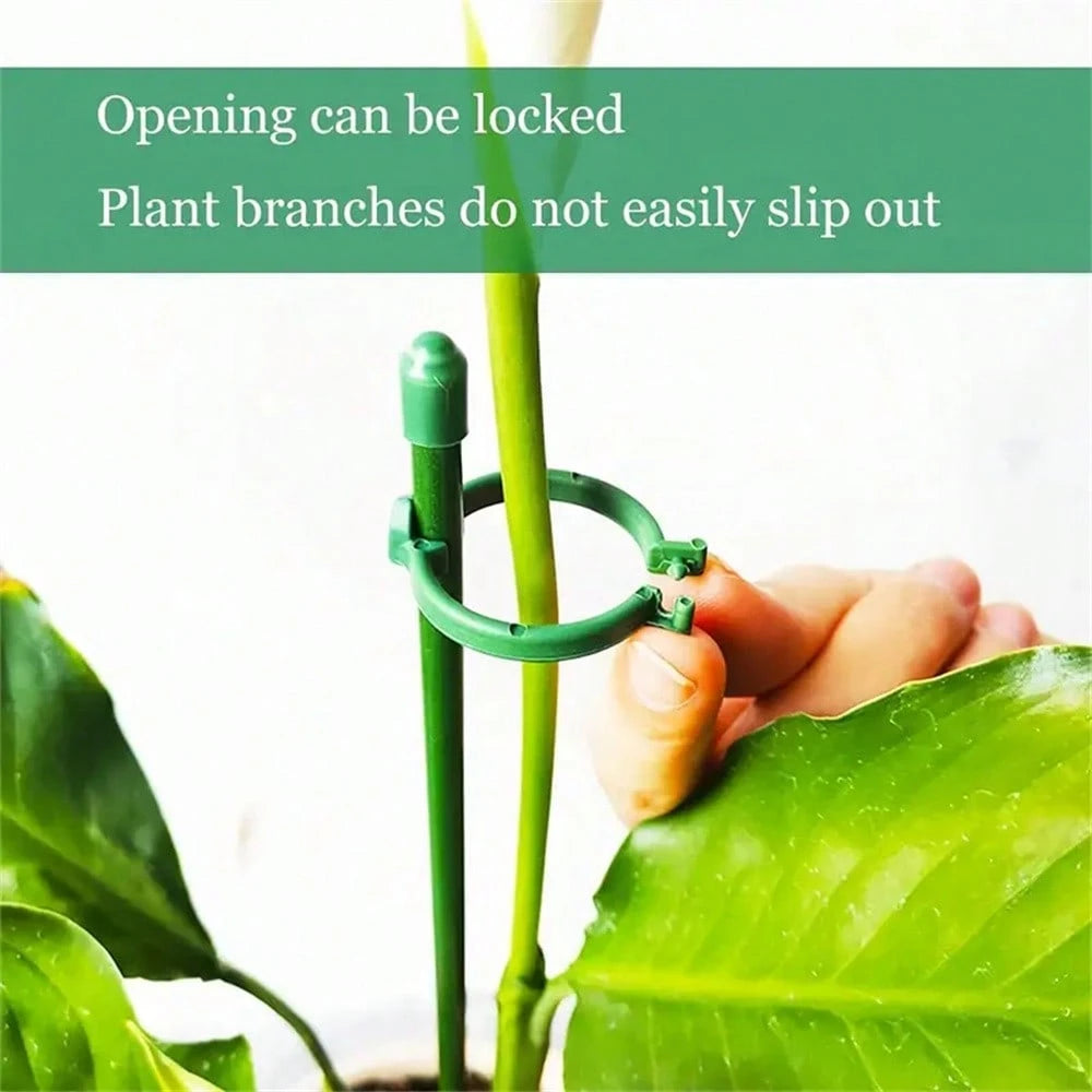 6/10/14/20Pcs Plant Stakes, Green Plant Sticks Support, Plant Support Stakes Suitable For Indoor And Outdoor Plants, Green Plant Stick Support For Potted Tomato Peony Lily Rose And Other Plants Floral