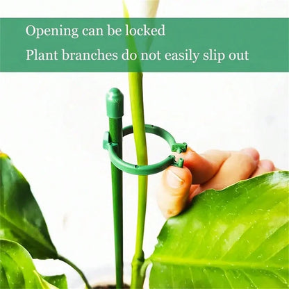 6/10/14/20Pcs Plant Stakes, Green Plant Sticks Support, Plant Support Stakes Suitable For Indoor And Outdoor Plants, Green Plant Stick Support For Potted Tomato Peony Lily Rose And Other Plants Floral