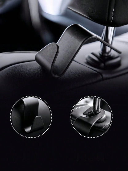 6/2/1pc Car Seat Headrest Hooks, Universal For Front Seats, Car Hooks, Car Hangers, Car Seat Hooks, Universal For Rear Seats, Car Headrest Hooks, Universal Car Interior Accessories, Give These Car Hoo