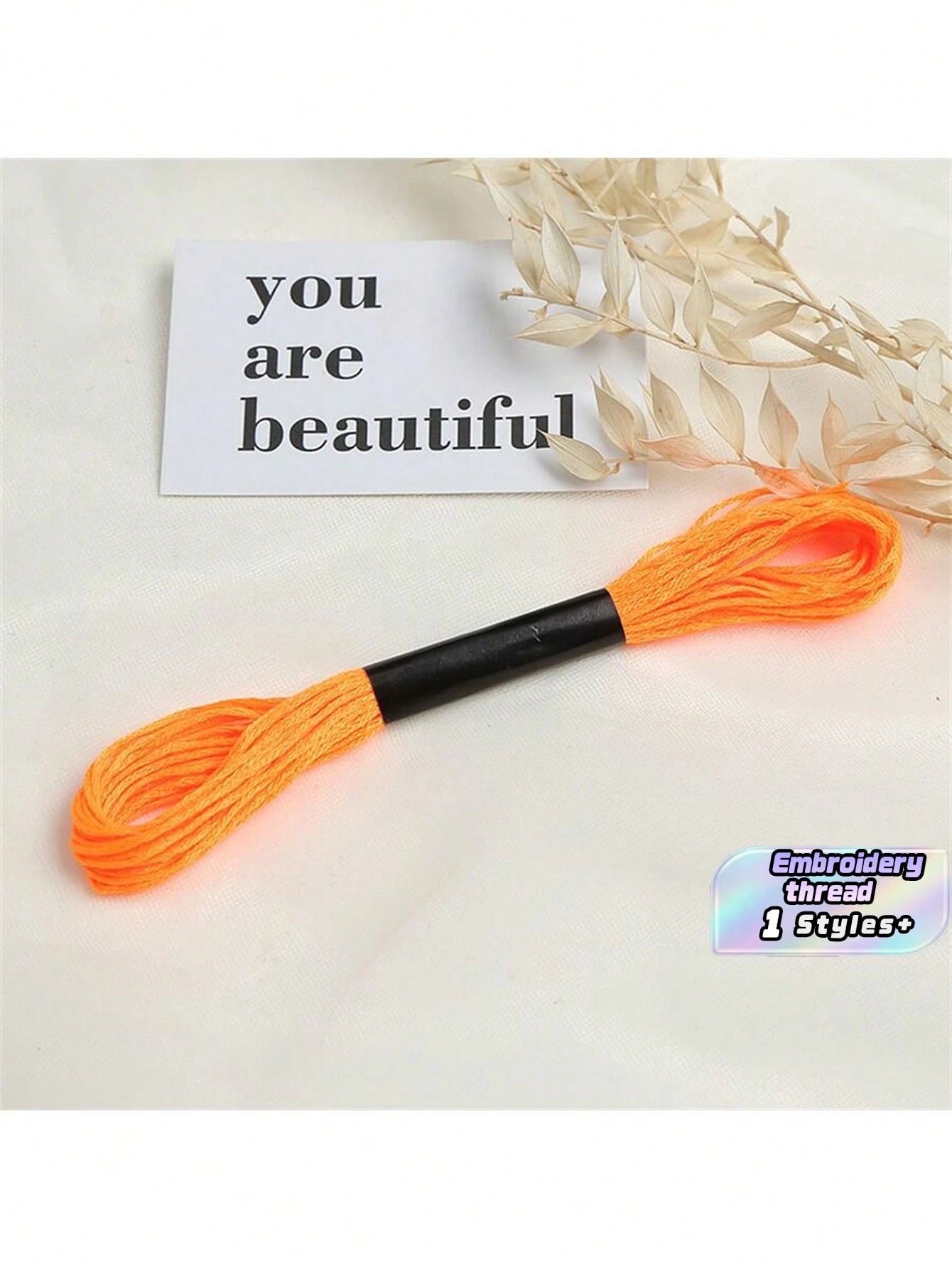 6 Colors, 4 Strands Each, 24 Strands Per Pack, Cross-Stitch Thread, Fluorescent Colors