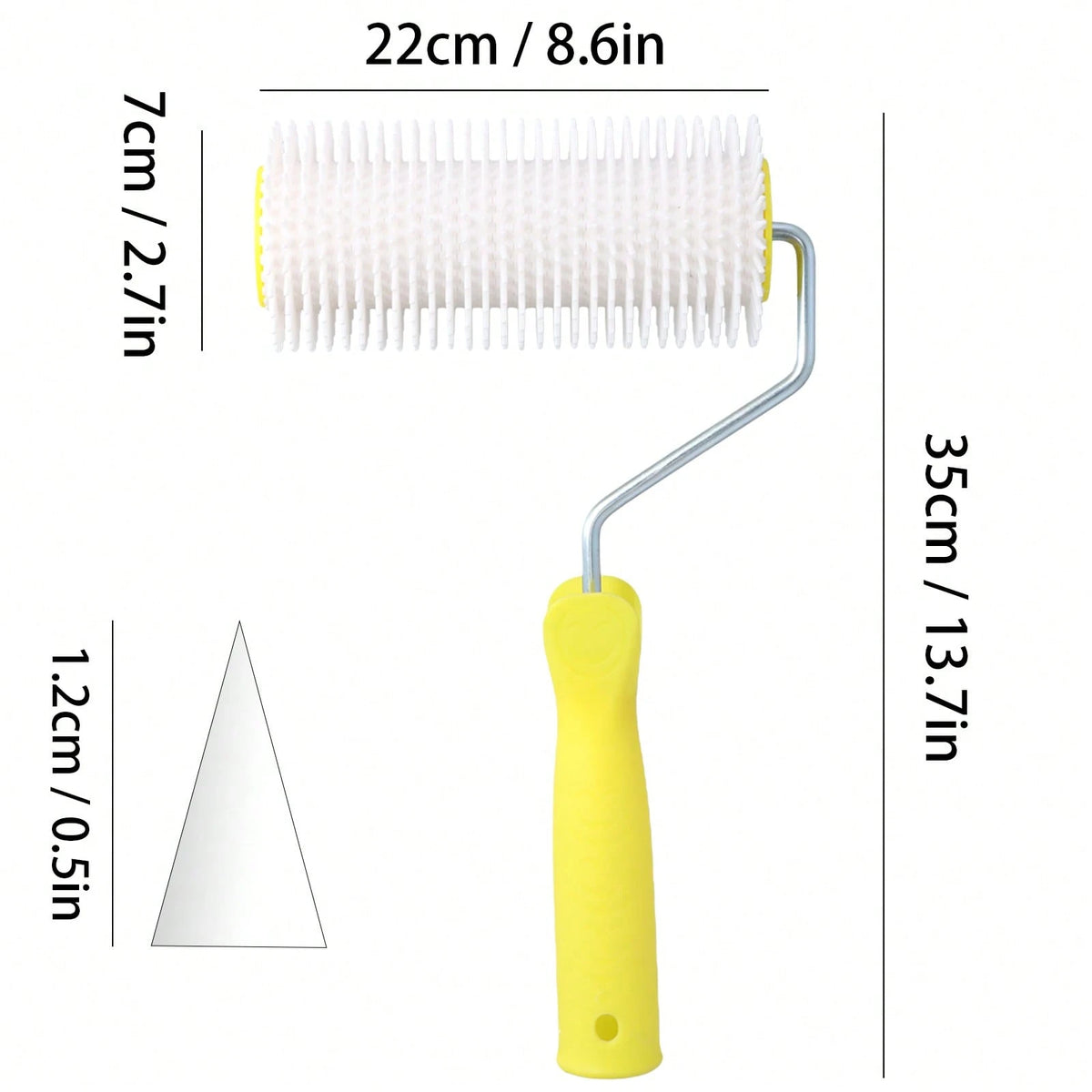 6 Inch & 9 Inch Spiked Air Bubble Roller, 15cm/ 22cm Self Leveling Cement Spike Roller, Concrete Epoxy Floor Venting Roller For Floor Construction