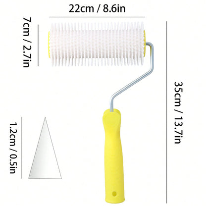 6 Inch & 9 Inch Spiked Air Bubble Roller, 15cm/ 22cm Self Leveling Cement Spike Roller, Concrete Epoxy Floor Venting Roller For Floor Construction